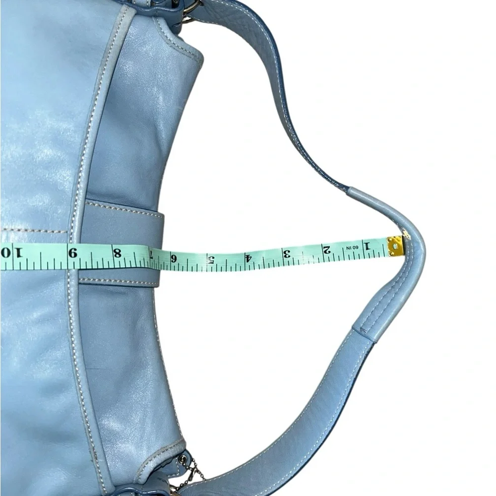 Coach Vintage Style 9248 Blue Leather signature soho bag RARE y2k